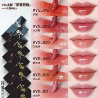 YSL全新黑管唇釉试色