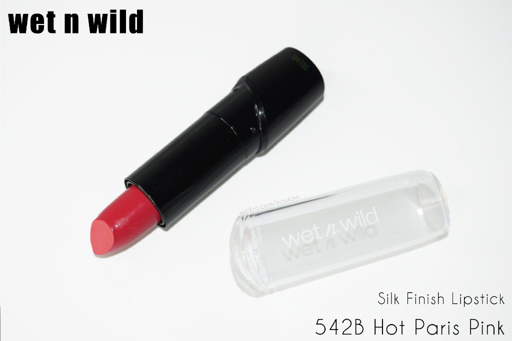 Wet n Wild WNW Silk Finish维特娃莹润唇膏542B HOT PARIS PINK