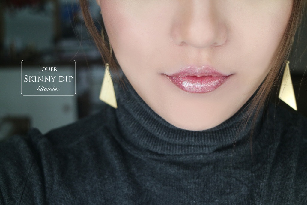 JOUER 唇釉Skinny dip/Cabernet/Brique/Bronze rose/Noisette试色