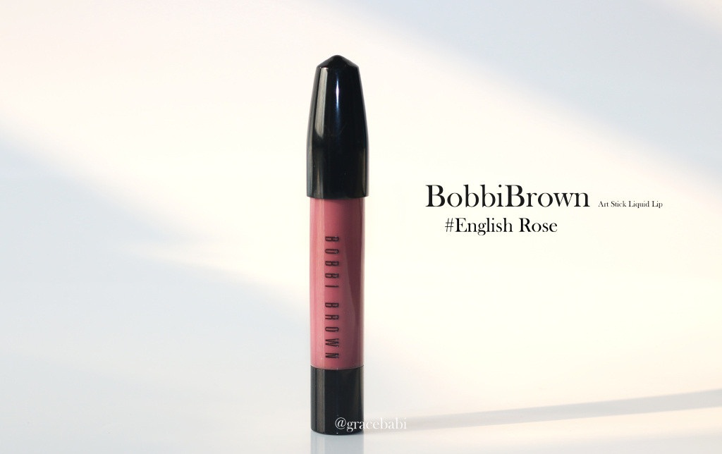 BobbiBrown2017春季笔状液体唇釉english rose试色