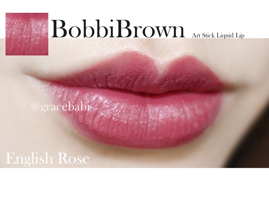 BobbiBrown2017春季笔状液体唇釉english rose试色