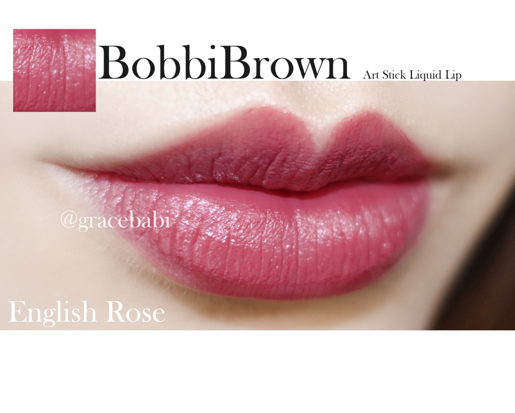 BobbiBrown2017春季笔状液体唇釉english rose试色