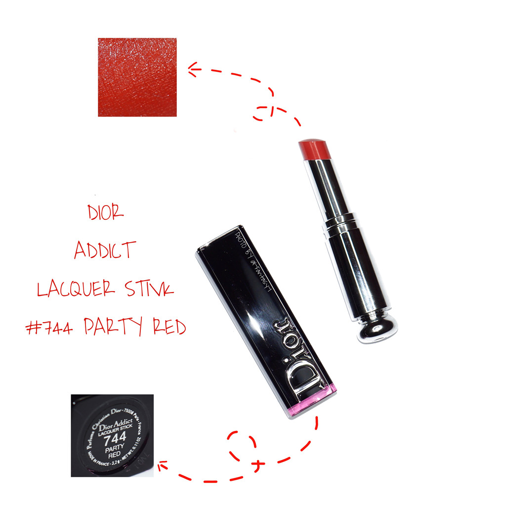 DIOR /ADDICT LACQUER STICK #744 PARTY RED 试色